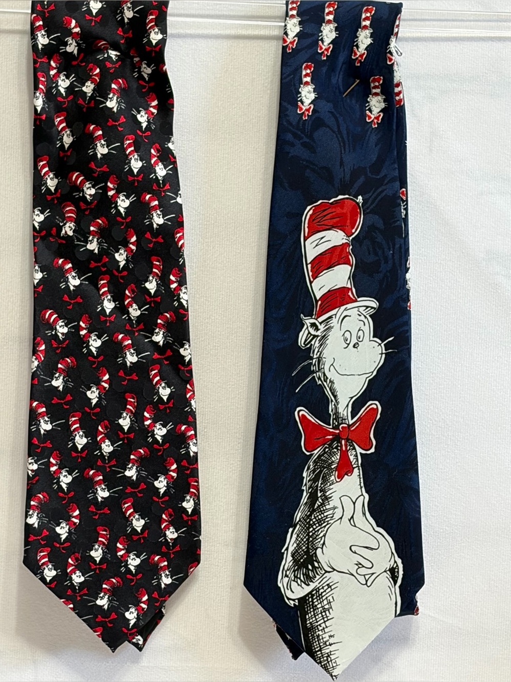Dr. Seuss "The Cat in the Hat" pattern novelty neckties